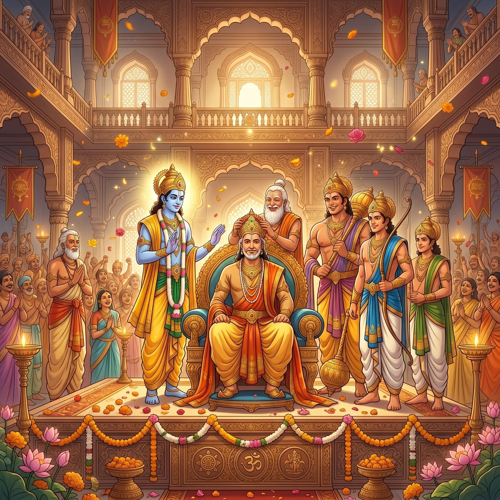 Coronation of Yudhishthira