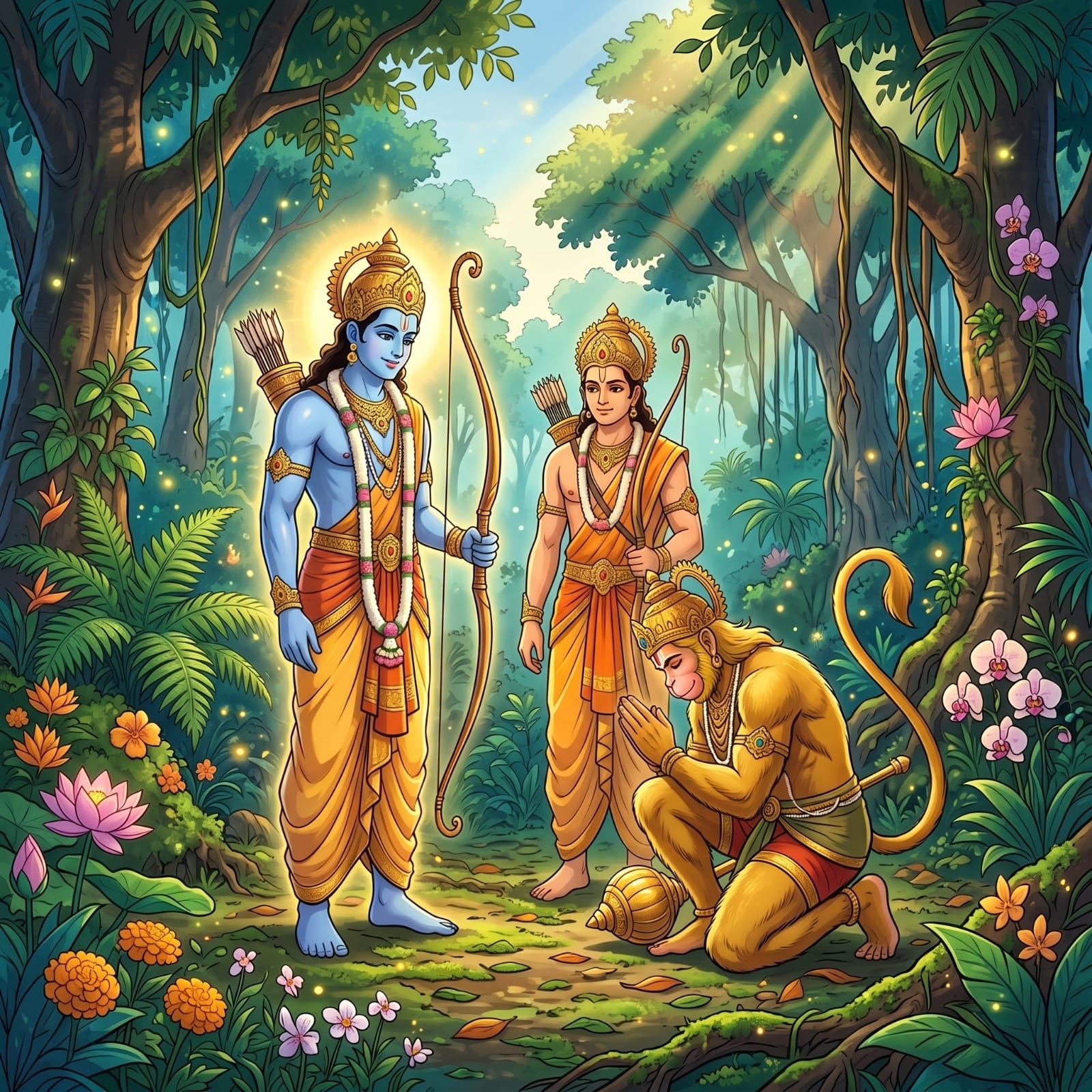Meeting Hanuman